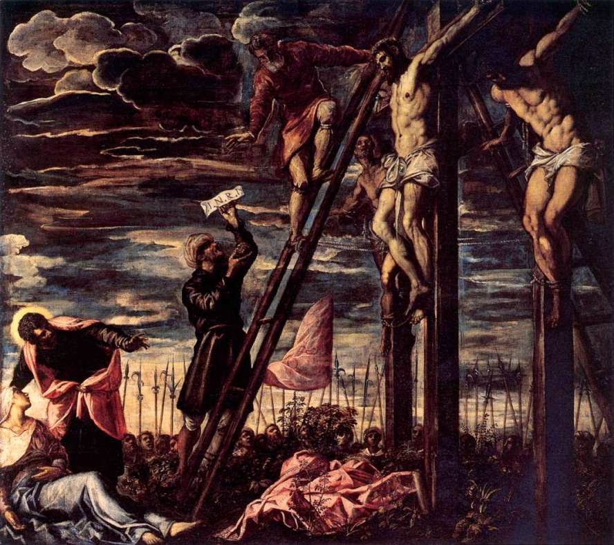 103 the crucifixion of christ-tintoretto